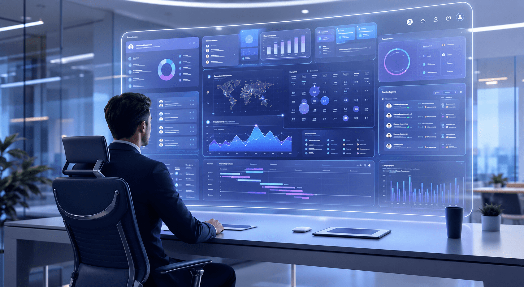 An administrator reviewing generated timesheet reports, project hours, and utilisation charts